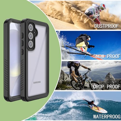 for Samsung Galaxy S24 FE 5G Waterproof Case with Built-in Screen Protector,Rugged Full Body Underwater Dustproof Shockproof Drop Proof Protective Cover for Samsung Galaxy S24 FE 5G 6.7" by Hllhunkhe - Used condition - Image 7
