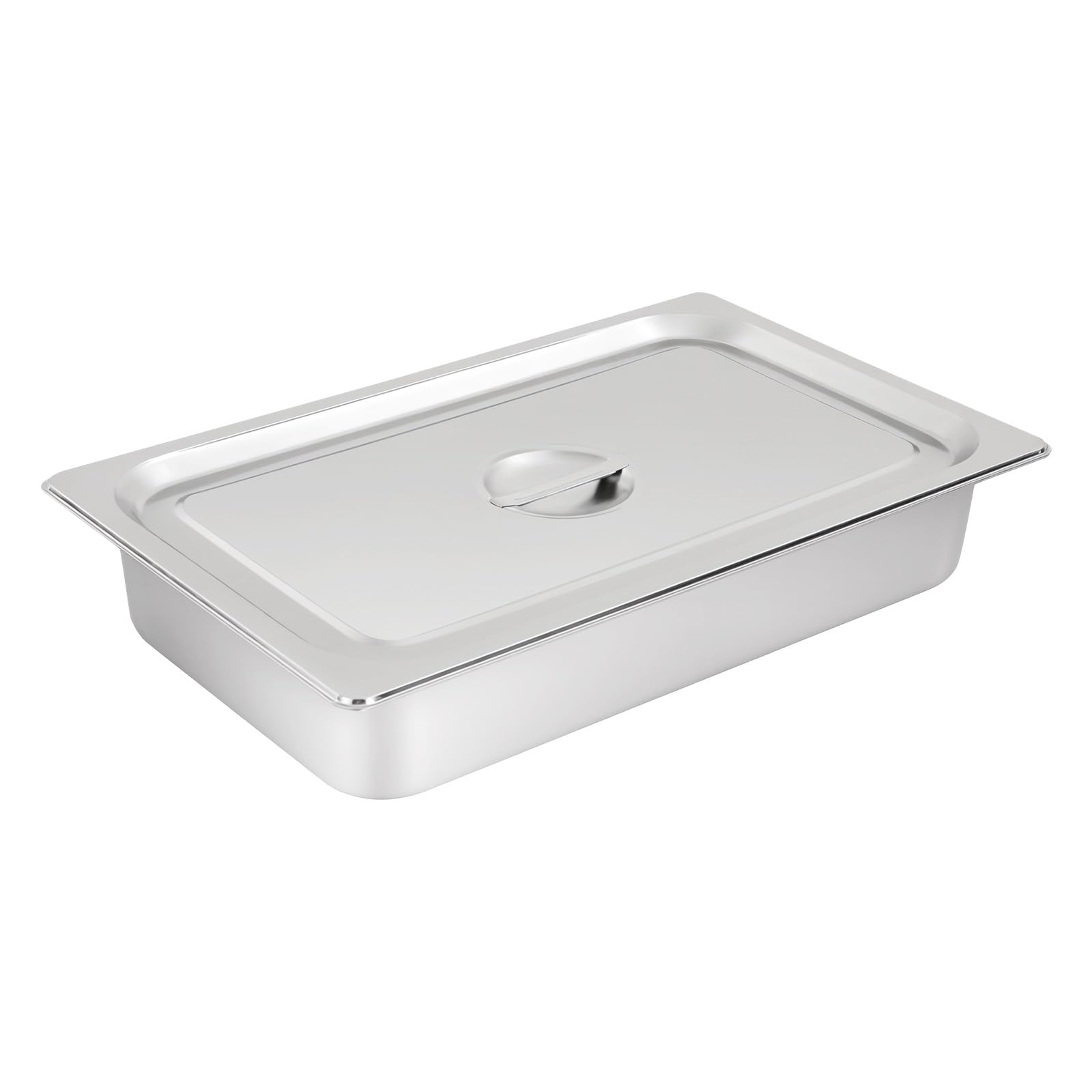 Juego de 4 cuencos para empanar con tapa, 4 recipientes de 9 l GN, acero inoxidable de 4 pulgadas de profundidad, para gastronomía, para gastronomía