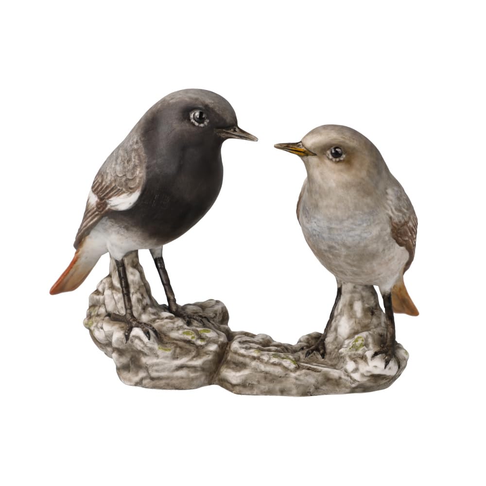 Goebel White Bird Of The Year 2025 House Redstart Couple Atelier Figurine