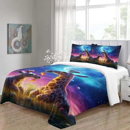 Housse de couette cerf 3D parure de lit 220x240cm - 5