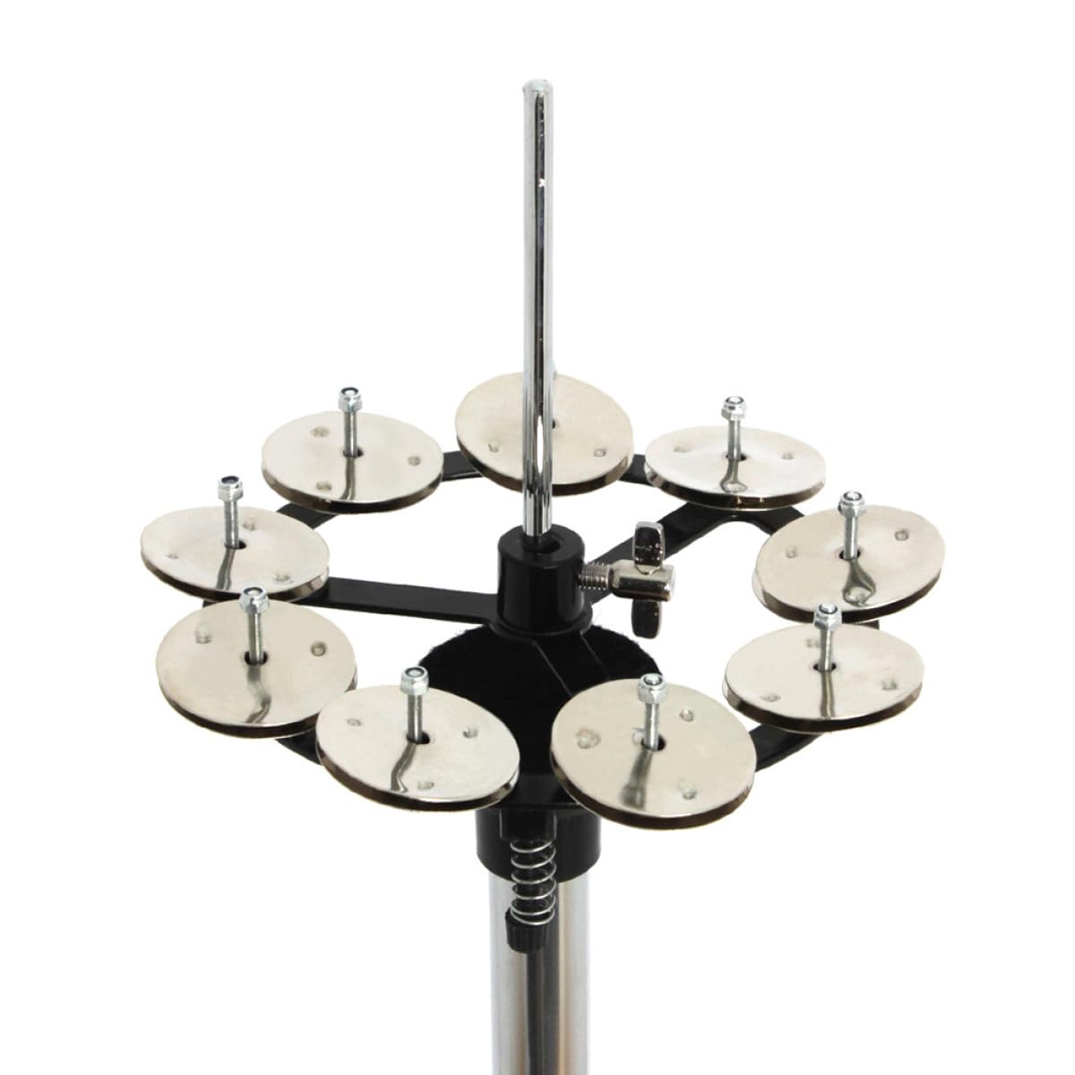 Veemoon Cloche de Charleston en Cuivre Argenté Pratique et Robuste, Accessoire Compact pour Cymbale de Batterie, pour Batteurs Débutants et Professionnels