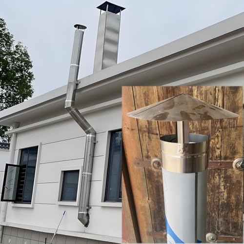 Caperuza de ventilación de acero inoxidable 304 para tubo de estufa 3