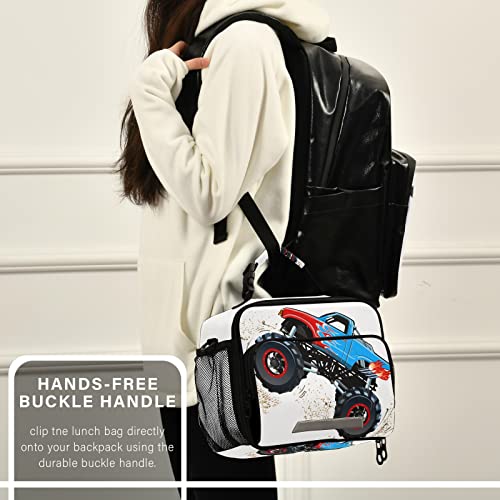 Glaphy Cartoon Monster Truck Lunch Bag Insulated Lunch Tote Box Cooler Lunch Bags Food Container For Boys Girls Kids #TOP5