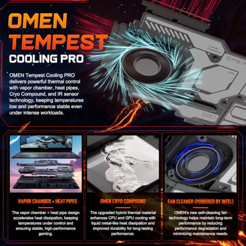 Image of HP Omen Max 16 inch 240Hz Ryzen AI 9 HX 375 & 5080 Gaming Laptop, 64GB + 2TB | WQXGA (2560 * 1600) IPS Display, Omen Tempest Cooling Pro, Per Key RGB, Numeric Keypad, RJ-45, HDMI, Wi-Fi 7, Win 11 Home