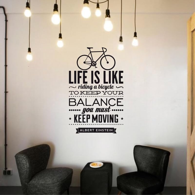 Image of Motivational Quote Black Color Vinly Wall Stickers (Size 39X59)