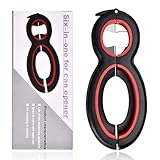 6 in 1 Multi Opener Jar Opener, Non-Slip Easy Grip Can Openers , Ideal for Seniors Arthritis Suffers and Weak Hands (1pcs)