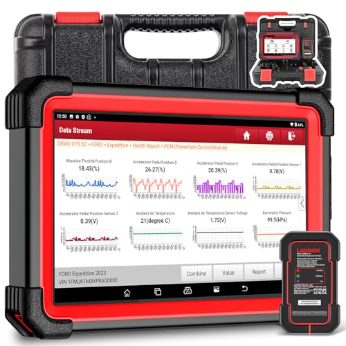 LAUNCH X431 CRP919EBT OBD2 Diagnosis Coche de Sistema Completo con Control Bidireccional, Míquina Nivel OE, CANFD&DOIP, FCA, 37+ Servicio de Reinicio, Codificación ECU, 2 Años Actualización, Bluetooth