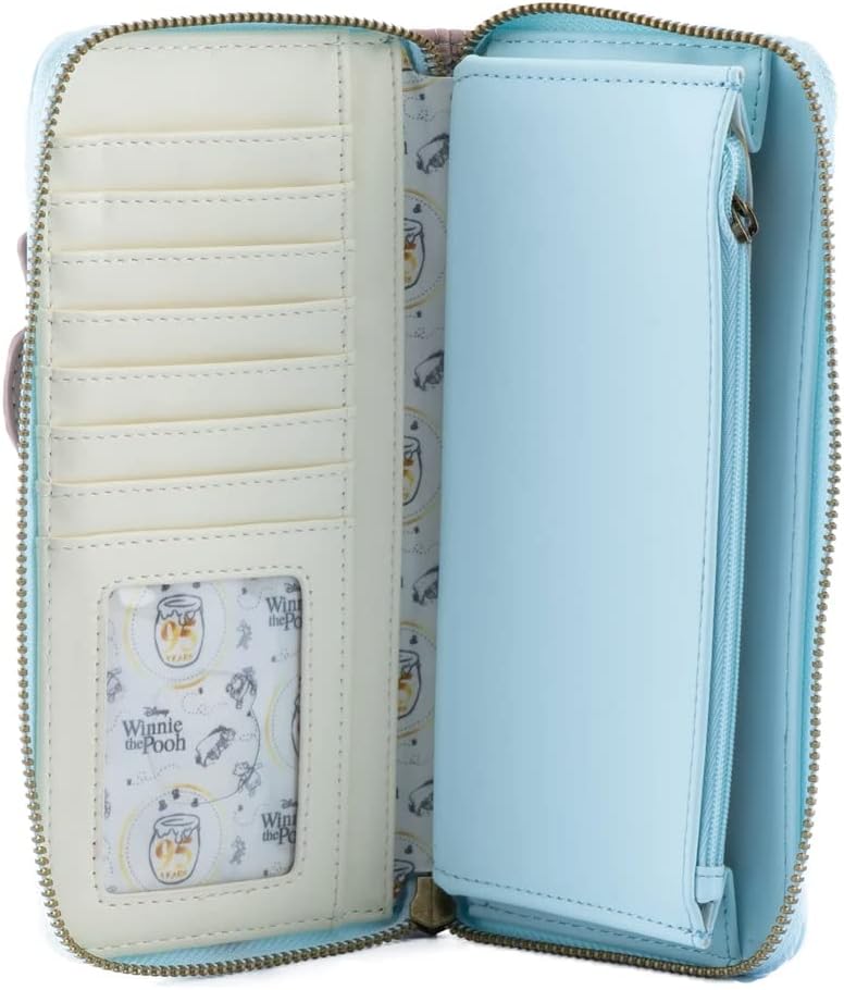 loungefly Winnie The Pooh 95th Anniversary Zip Around Wallet, Multicolor