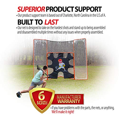 3 in 1 Lacrosse Goal with Backstop and Target - Thumbnail 3