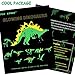 Dinosaur Wall Decals for Boys Room,Glow in The Dark Dino Stickers,Large Removable Vinyl Decor for Bedroom,Living Room,Classroom,Birthday Christmas Gifts for Kids Baby Nursery Teens