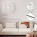 Blulu 3pcs Mandala Wall Art Carved Wood Wall Art Floral Aesthetic Wooden Plaque Set Wood Carving Decor Farmhouse Modern Cutout Plaque for Home Bathroom Decoration(15.8 x 5.1 Inch,White)