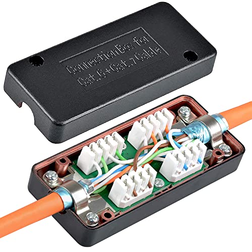 VESVITO 2X LSA Verbindungsmodul Kabelverbinder Verbinder für Cat7 Cat7A Cat6 Cat6A Cat5e Netzwerkkabel Verlegekabel Installationskabel Datenkabel LAN Ethernetkabel Patchkabel AWG 26-22 Verbindung Cover