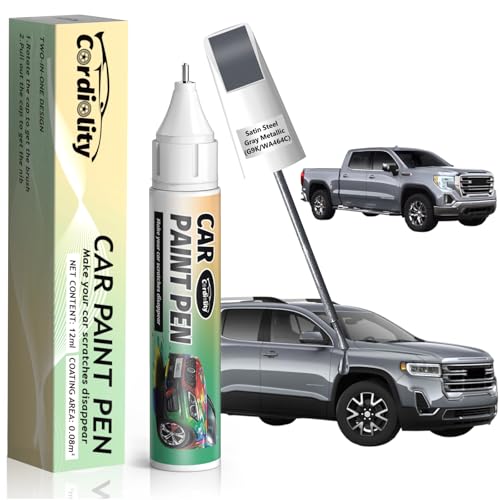 Image of Satin Steel Gray Metallic(G9K /WA464C) Touch Up Paint Pen for GMC,Car Paint Scratch Repair Pen Quick and Easy Fix Auto Paint Scratch