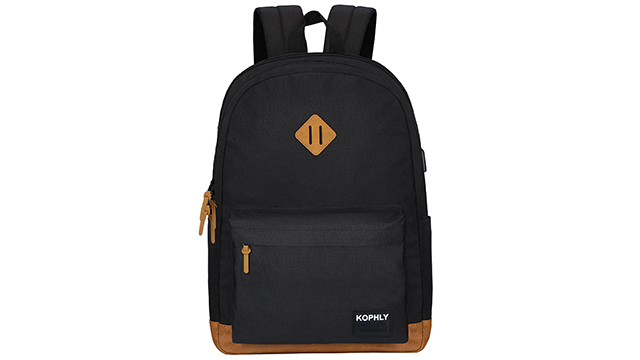 KOPHLY Lightweight Travel Laptop Backpack, Backpack with USB Charging Port For Men and Women, Carry-on Back pack, Casual Work Bag(Black Set) : Electronics