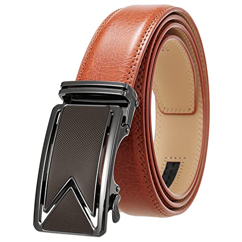 Ceintures pour hommes en cuir véritable marron pour le bureau et les sorties