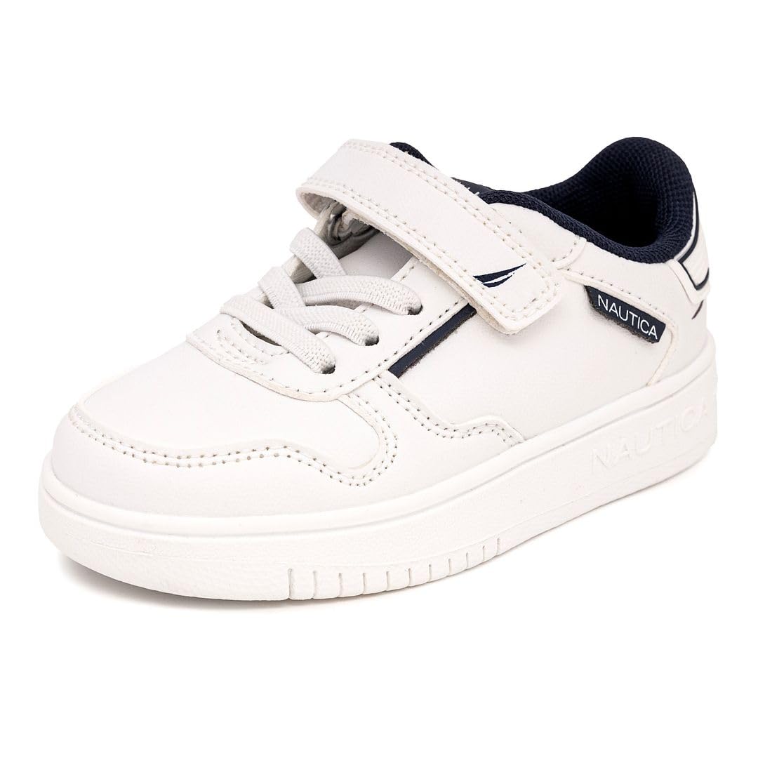 Nautica Kids Boys Girls Air Bubble Sneaker Athletic Running Shoe with Strap/Bungee (Toddler/Little Kids)