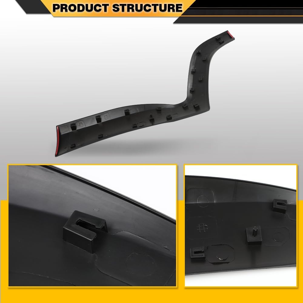 CNNELL Rear Door Lower Molding Trim Panel Compatible with Jeep Renegade 2015-2021 5VX88LXHAA, CH1505109 Right Side