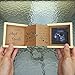 HAMUIERS Pregnancy Announcement for Aunt and Uncle, Baby Announcement Ideas Ultrasound Picture Frame Wooden Keepsake Box
