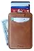 Front Pocket Men's Wallet - Slim Wallet - Minimalist Wallet - Leather Card Holder with RFID Protection for Men - Card Case Holds Cards & Cash - Nvious Living