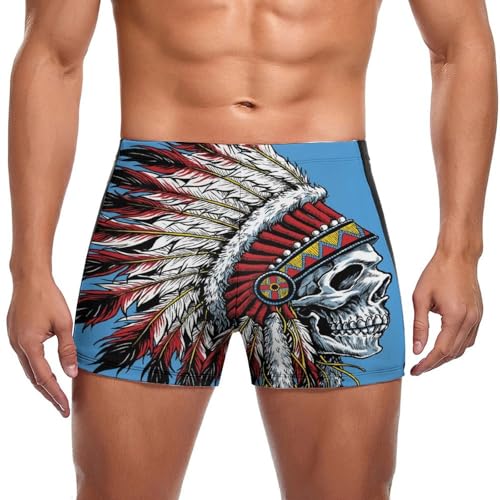 Short de bain homme crâne tribal idéal pour vos vacances au soleil