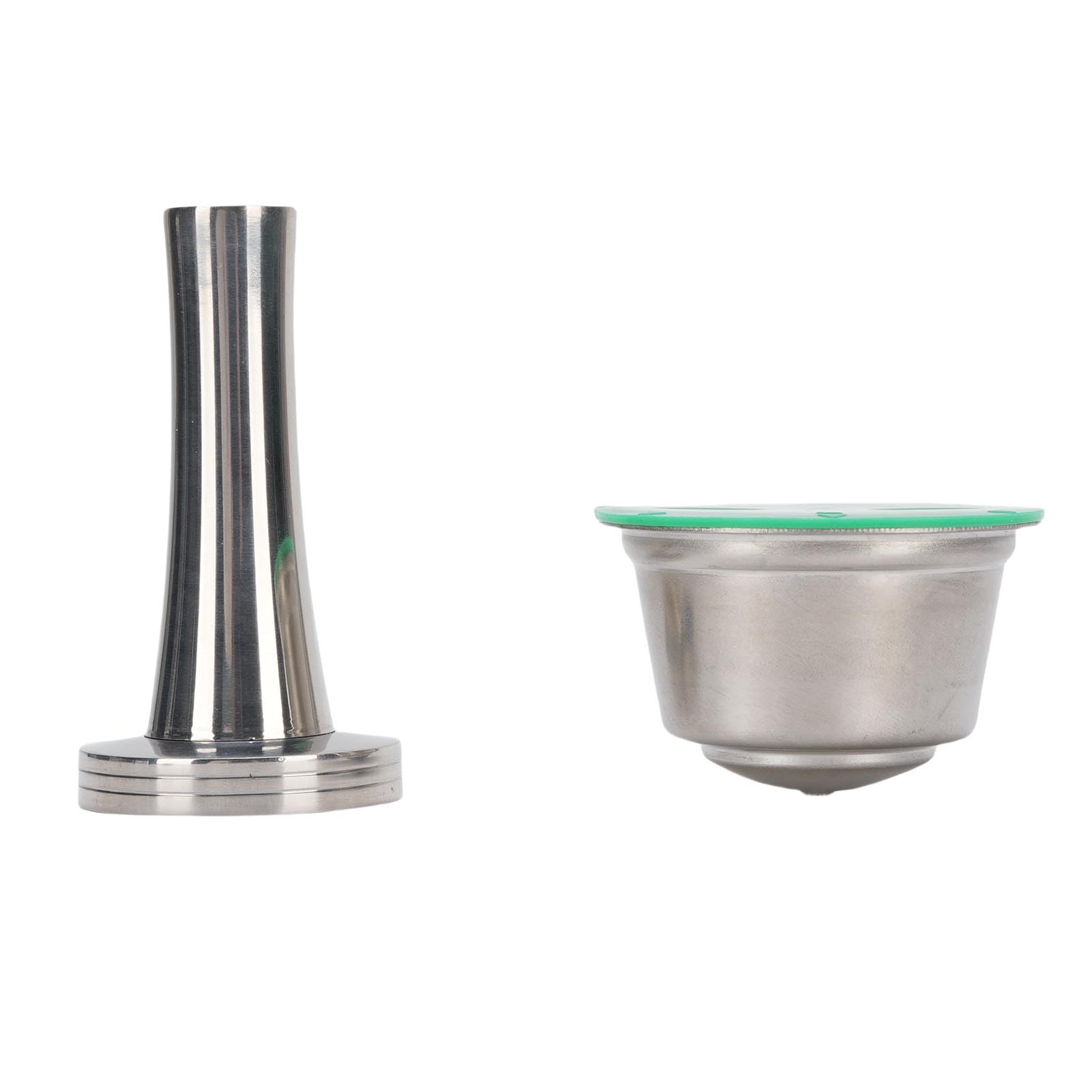 Cápsulas de café Reutilizables, Taza de café Recargable, Kit de Cápsulas de Expreso de Acero Inoxidable con Manipulador, Cuchara y Cepillo, Ideal para Máquina de Expreso, Elaboración