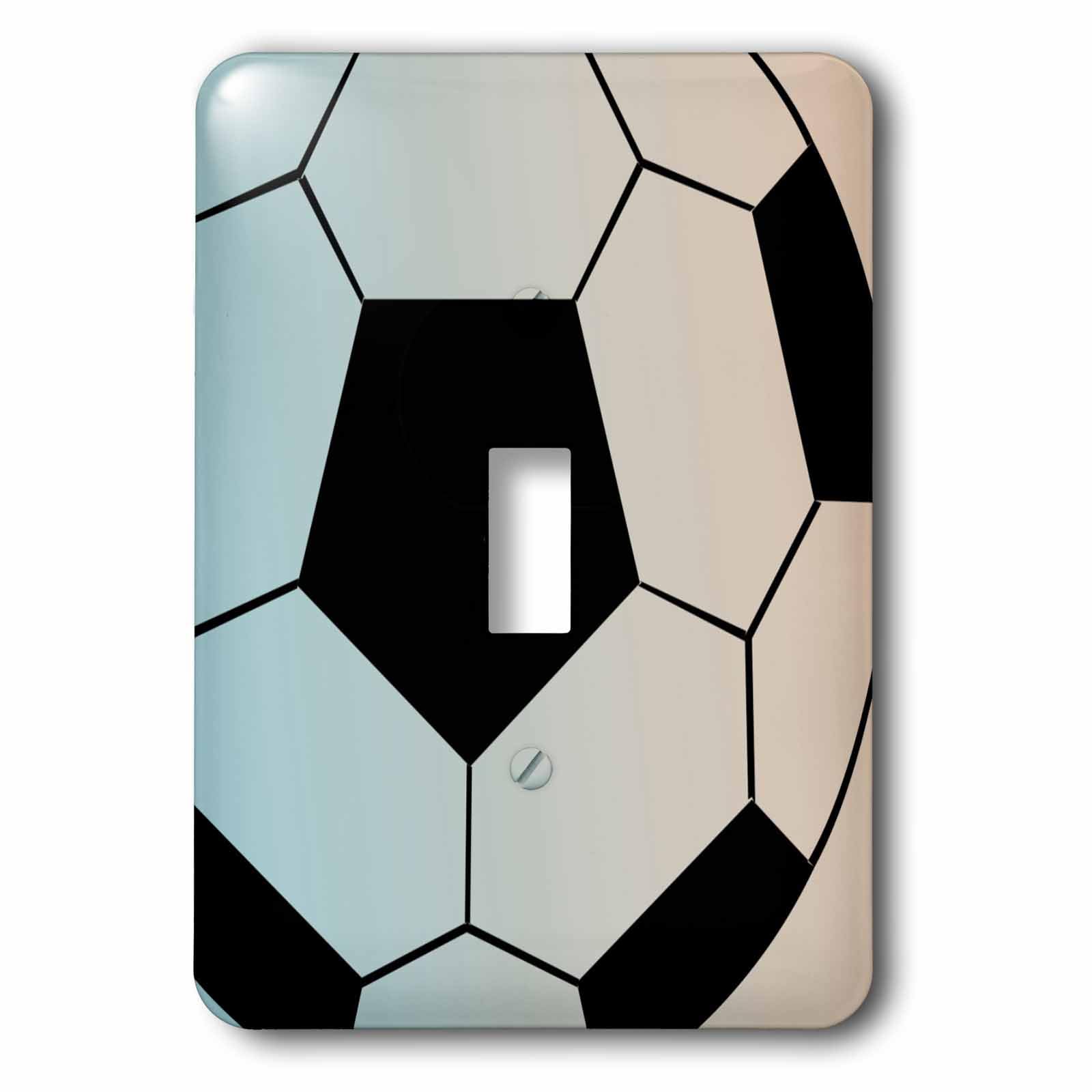 Interrupteur à bascule football 3dRose pour décorer une chambre de sport