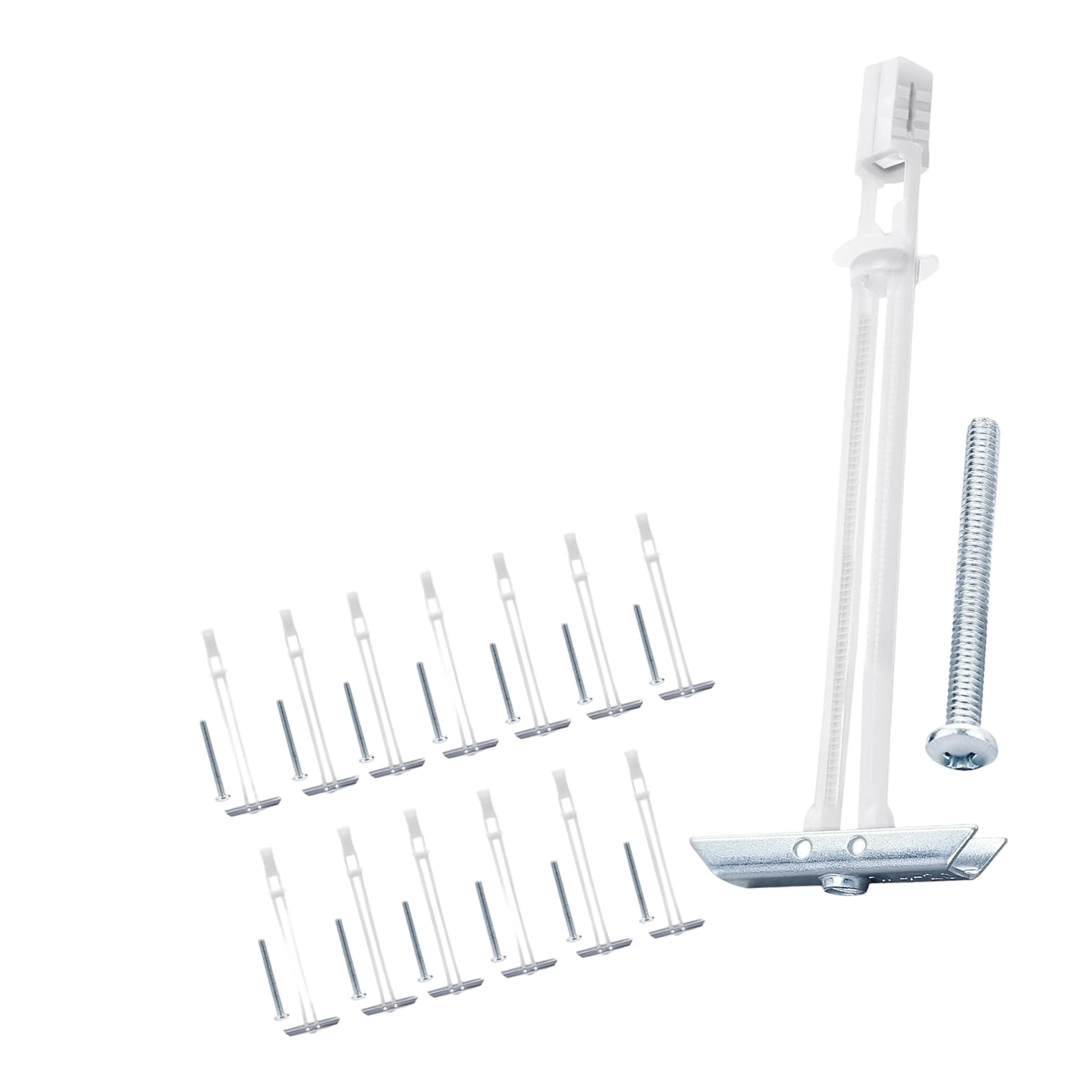 Piceioep Of 10 Heavy Duty Drywalls Anchors with 2.5Inch Screws for Secure Wall Mounting and Hanging Cabinet Installation Anchors