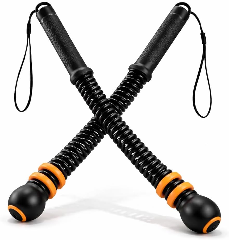Portable Ropeless Battle Ropes, Heavy Duty Cordless Workout with Adjustable Weights, Cordless Fitness Men & Women Rope for Home Gym Strength Training & HIIT Low-Impact Equipment