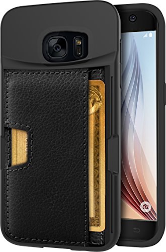 Up To 40% OFF Smartish Galaxy S7 Edge Wallet Case - Q Card CASE [Samsung Slim Protective Kickstand Grip Cover] - Wallet Slayer Vol.2 (CM4) - Black Onyx