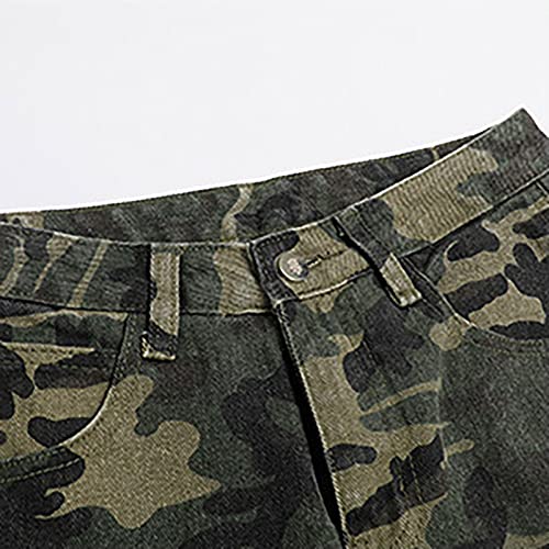 Ladies Four Seasons High Waist Design Loose Wide Leg Camo Straight Leg Plus Size Yoga Dress Pants For Women With Pockets #TOP3