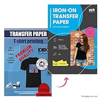 PPD 10 x A5 Inkjet Premium Transferpapier für dunkles Textil, Bügeleisen, Transferpresse PPD-504-10 – Ansicht 2