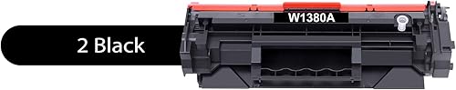 Miniatura 3 de Cartuchos de tóner Laserjet negro 138A, paquete de 2 138X (con chip), repuesto compatible para HP 138A W1380A W1380X 138X para HP Laserjet Pro