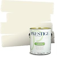 Vista 221 de PRESTIGE Pinturas de pintura exterior e imprimación en uno, 1 galón, plano, combinación comparable de Benjamin Moore* Manzanilla*
