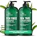 Botanic Hearth Tea Tree Shampoo and Conditioner Set - with 100% Pure Tea Tree Oil, for Itchy and Dry Scalp, Sulfate Free, Paraben Free - for Men and Women - 2 bottles 16 fl oz each