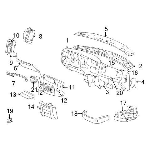 Dodge Instrument Panel Cover Cover