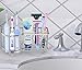 Simple Houseware Multi-Functional 6 Slots Toothbrush Holder, Chrome
