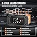 NEXPEAK NC202 10-Amp Battery Charger, 12V 24V LiFePO4 Lead Acid Portable Car Battery Charger 8-Stage Trickle Charger Smart Battery Maintainer w/Temp Compensation for Car Truck Motorcycle Lawn Mower