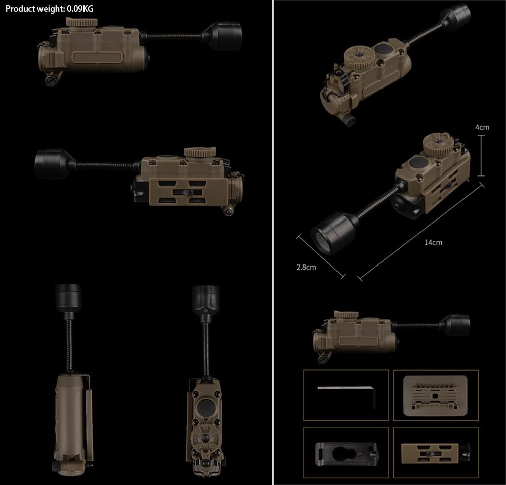 Taktisches Helmlicht, 4 Umwandlungsmodi Rot/blau/grün/weiß Aufgabenlampe Mit Helmlampenhalterung Biegbare Überlebenssignallampen Für Outdoor-Jagd Airsoft Schnelle Helmlampen
