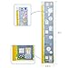 H-TONE Baby Height Growth Chart, Premium Handing Ruler Home Nursery Wall, Growth Tracker for Children Height Record, Decoration Sticker with 6pcs Color Pencils and a Sharpener