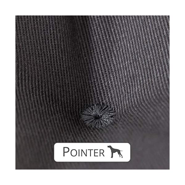 Pointer | Orthopädisches Hundekissen Mittelgroße Hunde, 90x60 cm - Hundebett Waschbar bis 95°C, Geruchsfrei, Robust, Indoor & Outdoor, Made in Germany (L - 90x60 cm, Anthrazit) – Bild 8