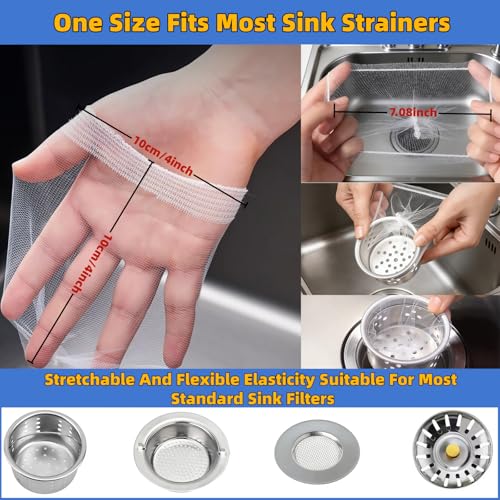 Bolsas desechables para colador de fregadero de cocina 200 piezas miniatura 3