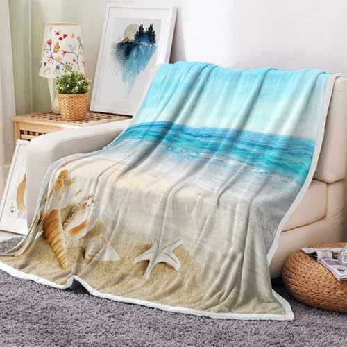 50% Off JAWO Beach Throw Blanket - Cozy Microfiber Flannel