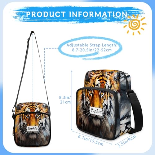 TropicalLife Personalized Crossbody Bag for Women Men Custom Name Messenger Bags2