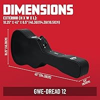 Vista 5 de Funda para guitarra acústica de Gator, G-PG Acoustic Pro Go Series