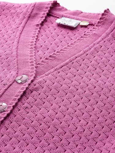 Image of Aarika Womens Casual Wear Black Colour Solid Woolen Cardigan