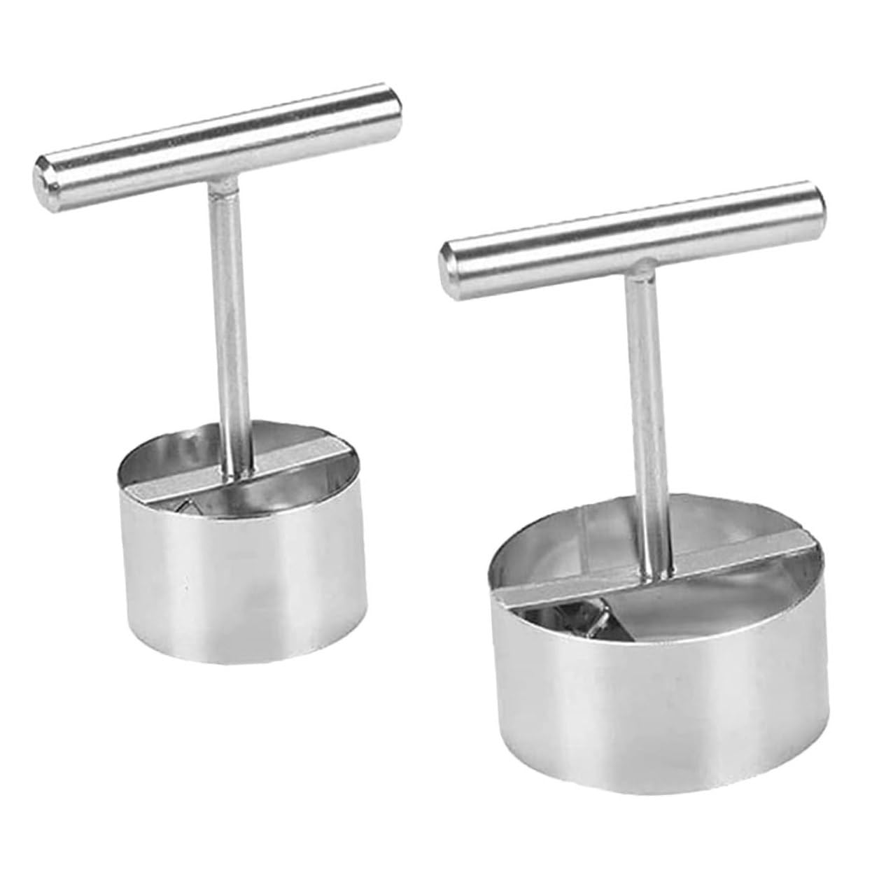 Cabilock 2pcs Stainless Steel Fruit Corer Tools Pear Core Remover Fruit Hole Digger for Easy Removal of Apple Pear and More Kitchen Supply for Home Chefs