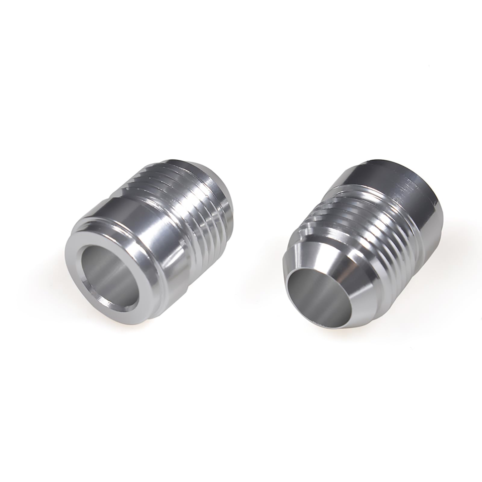 Zhsymx Men's An10 2Pcs Aluminum Weld On Fitting Bung Hose Adapter Fuel Oil Tank