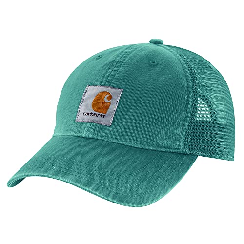 Carhartt Men's Canvas Mesh-Back Cap, Blue Spruce, One size