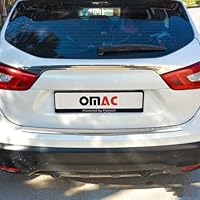 OMAC Ladekantenschutz Stossstangenschutz Heckstossstange kompatibel mit Nissan Qashqai J11 2013-2016 | Auto Innen Zubehör Kofferraum Kratzschutz Selbstklebend Abkantung Matt Chrom Gebürstet OMAC Ladekantenschutz Stossstangenschutz Heckstossstange kompatibel mit Nissan Qashqai J11 2013-2016 | Auto Innen Zubehör Kofferraum Kratzschutz Selbstklebend Abkantung Matt Chrom Gebürstet