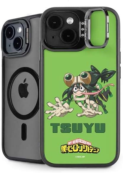 Skinit Kickstand Phone Case Compatible with iPhone 15 - Officially Licensed My Hero Academia Deku and Baku Team Season 6 Design